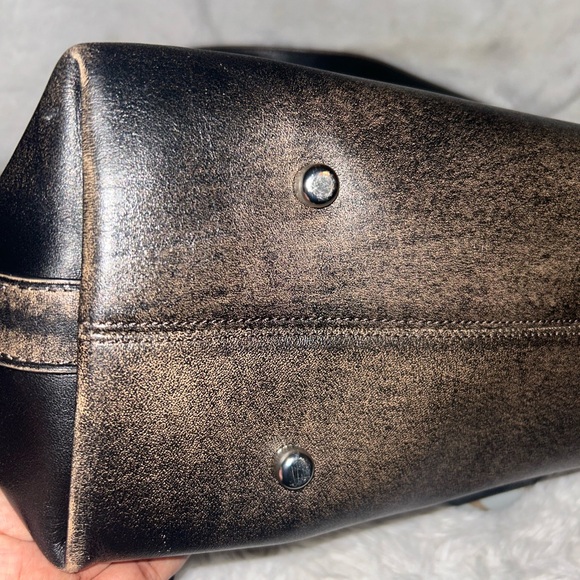 Coach Soft Empire 40 Distressed Leather Carryall - Picture 14 of 16